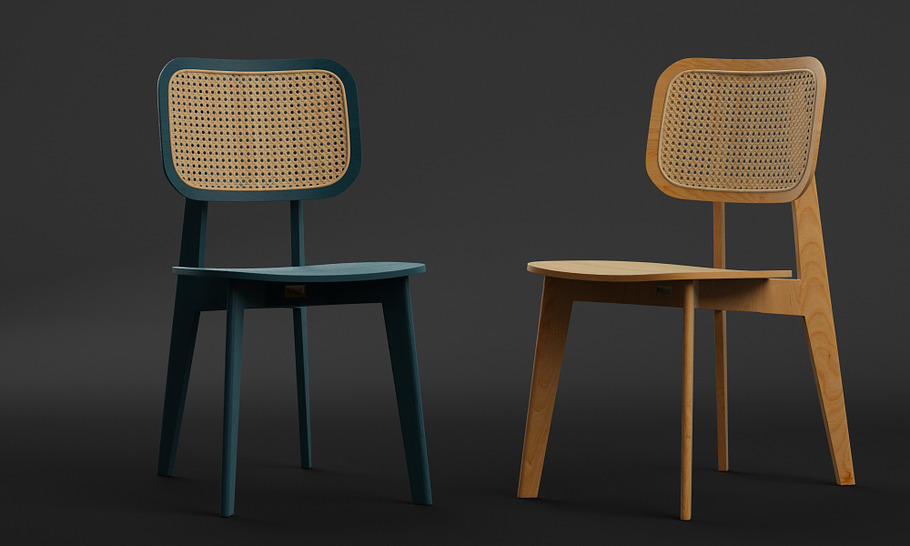 Cane Dining Chair in Furniture - product preview 1