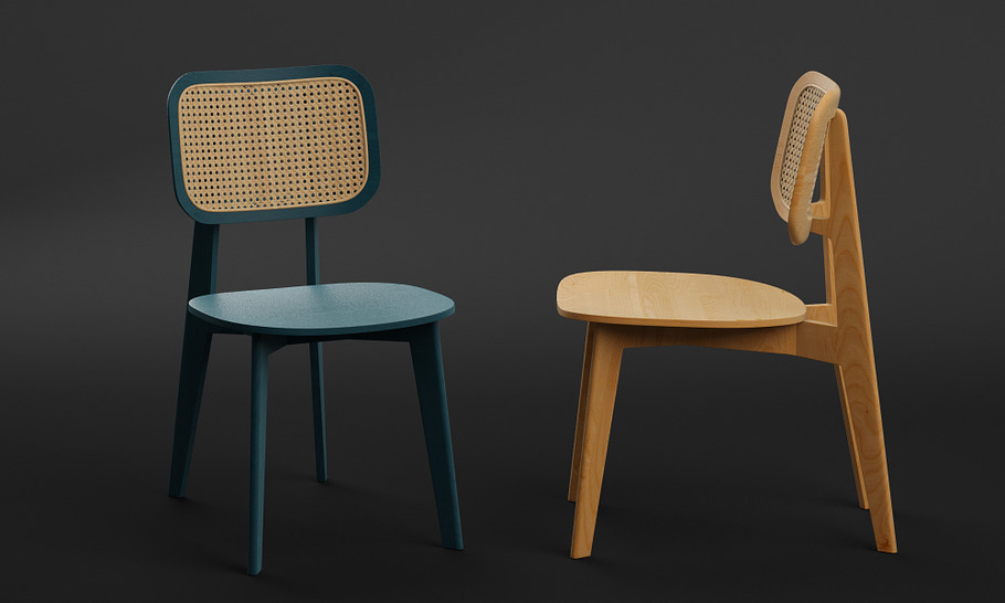Cane Dining Chair in Furniture - product preview 2
