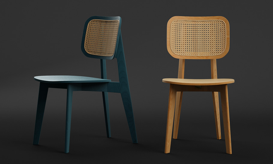 Cane Dining Chair in Furniture - product preview 4