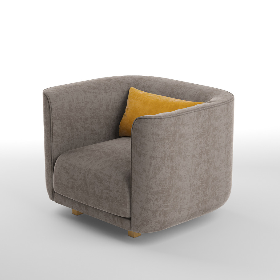 Fat Tulip arm chair in Furniture - product preview 2