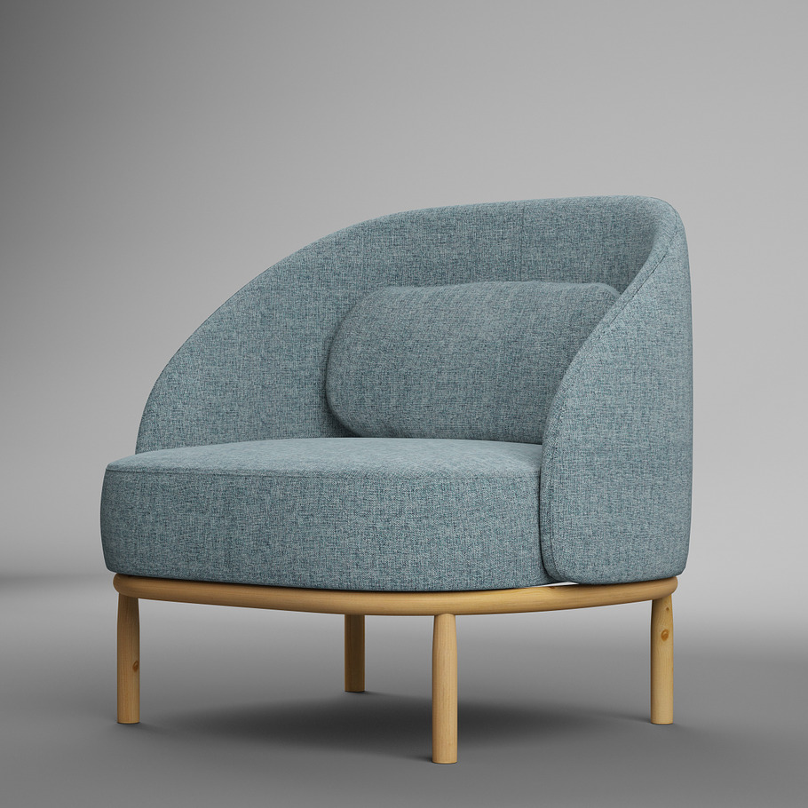 Fuuga Armchair in Furniture - product preview 4