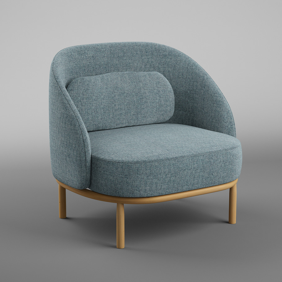 Fuuga Armchair in Furniture - product preview 5
