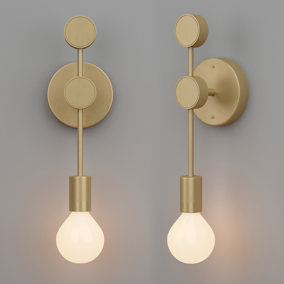 Simone Single Sconce in Furniture - product preview 3