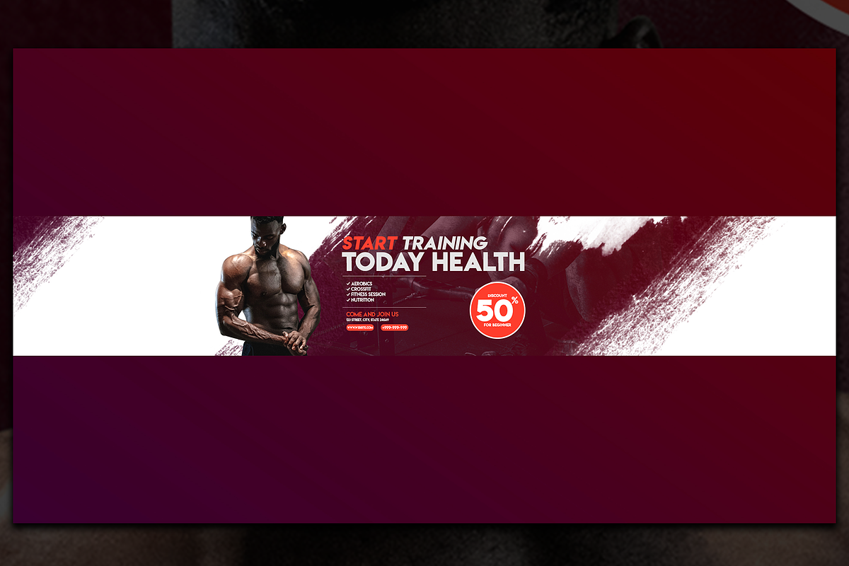 Fitness Social Media Pack in Social Media Templates - product preview 8
