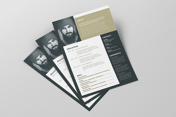 Minimalist CV Resume AI and PSD 30 in Letter Templates - product preview 4