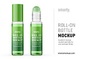 Small roll-on bottle mockup / glass