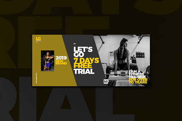 Fitness Social Media Pack in Social Media Templates - product preview 3