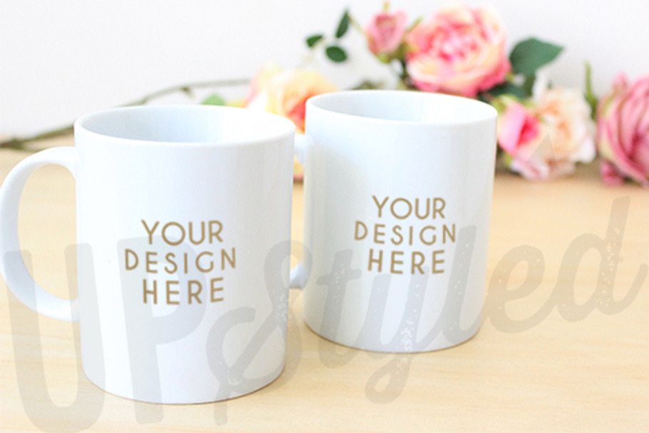 Two Coffee Mugs Stock Photo F164