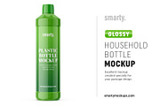Household bottle mockup / glossy