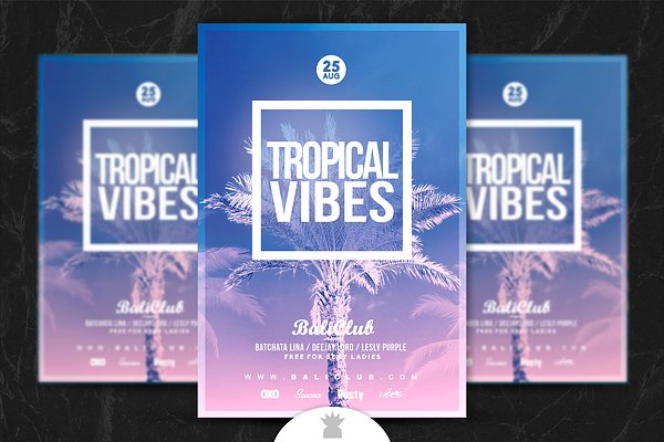 TROPICAL VIBES Flyer Template
