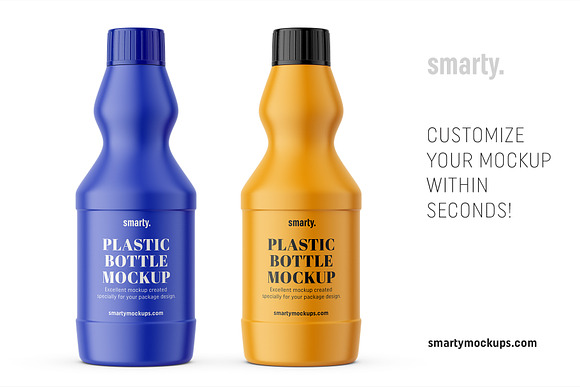 Universal household bottle mockup in Product Mockups - product preview 2