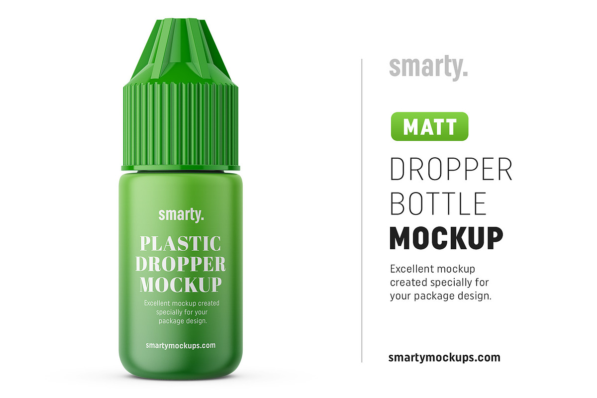 Matt dropper bottle mockup in Product Mockups - product preview 8