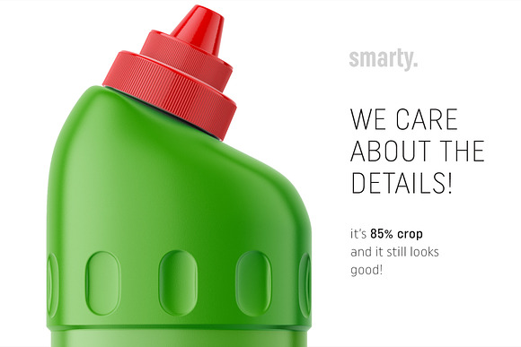 Toilet cleaner bottle mockup in Product Mockups - product preview 3