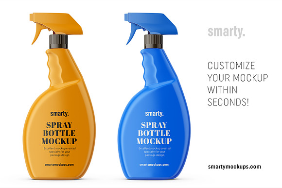 Spray bottle mockup in Product Mockups - product preview 2