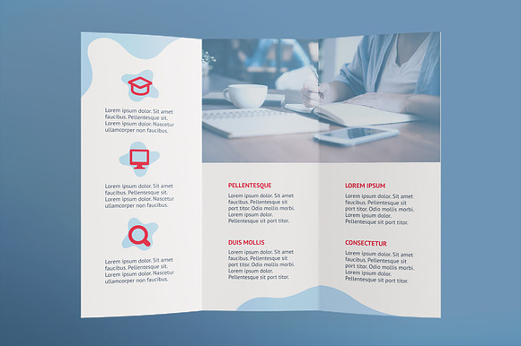Online Courses Brochure Trifold in Brochure Templates - product preview 2