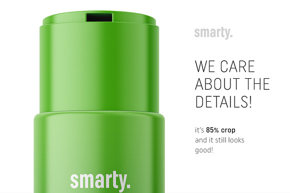 Matt bottle with wide disctop in Product Mockups - product preview 3