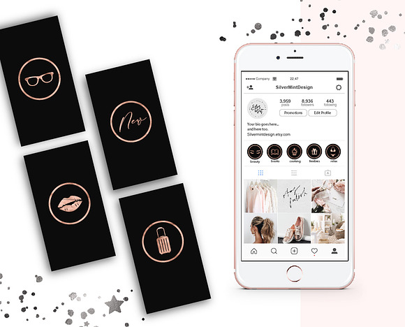 100  instagram highlights social set in Instagram Templates - product preview 3