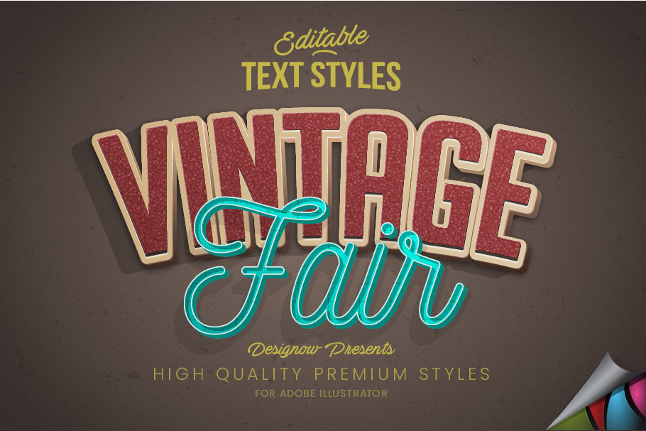 Vintage Retro Text Style in Add-Ons - product preview 8