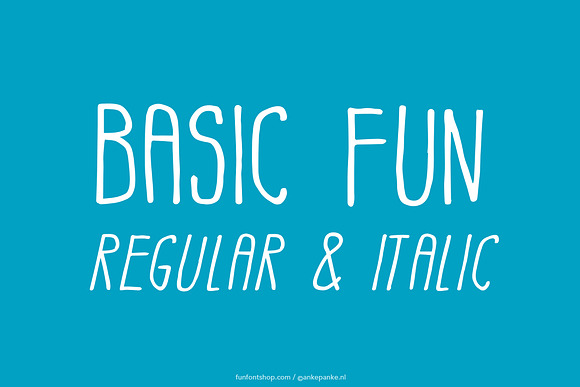 Basic Fun handmade Font in Fun Fonts - product preview 2