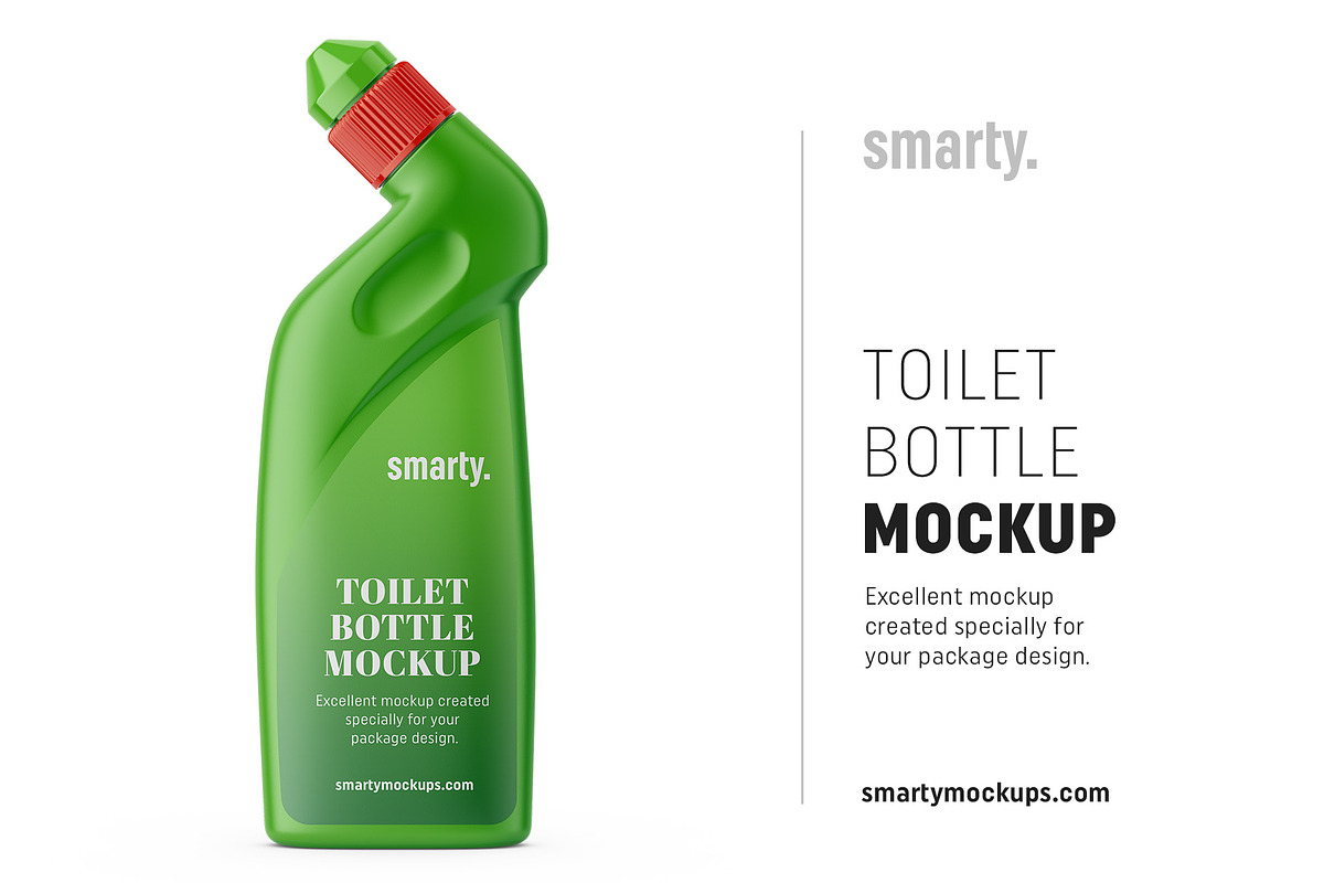 Toilet cleaner bottle mockup in Product Mockups - product preview 8