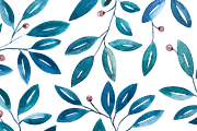 Blue Botanical Print