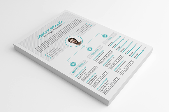 Resume Template / CV in Letter Templates - product preview 1