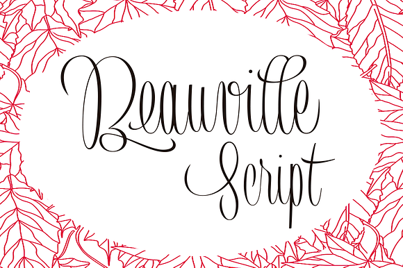 Beauville Script in Script Fonts - product preview 6