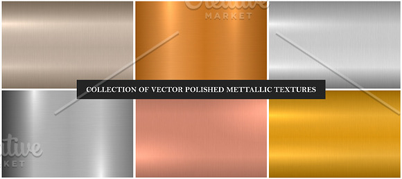 Vector polished metallic textures in Textures - product preview 10