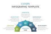 Process Infographics - 5 Steps
