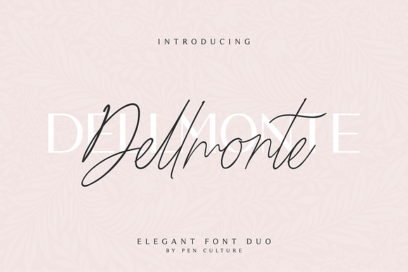 Dellmonte - Elegant Font Duo in Elegant Fonts - product preview 7