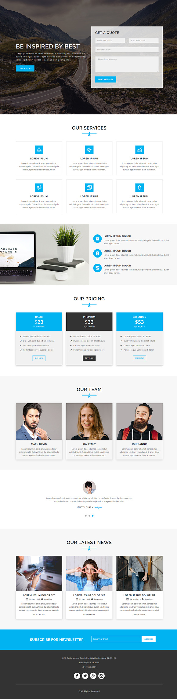 iStart -Responsive HTML Landing Page in Bootstrap Themes - product preview 1