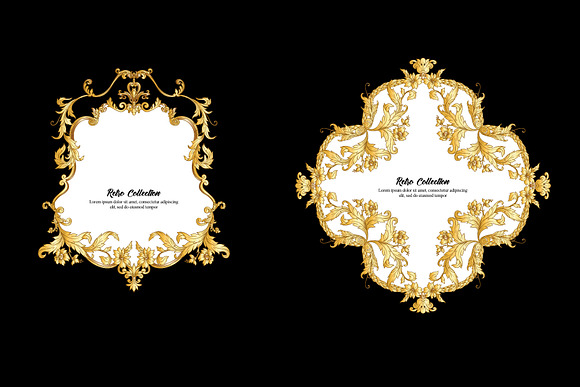 Golden Baroque Set in Objects - product preview 1
