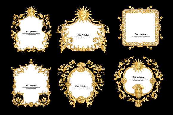 Golden Baroque Set in Objects - product preview 2
