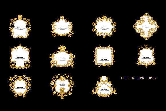 Golden Baroque Set in Objects - product preview 3