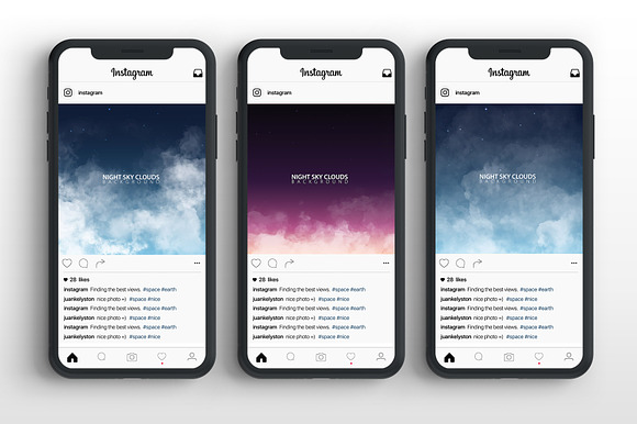 Sky Clouds. Instagram banners in Instagram Templates - product preview 5