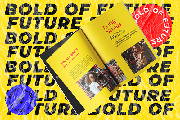 BOLD-Fashion Lookbook Editorial in Magazine Templates - product preview 7