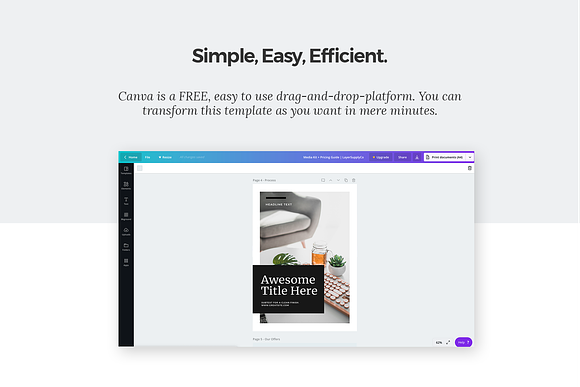 Pinterest Templates Canva - Brook in Pinterest Templates - product preview 3