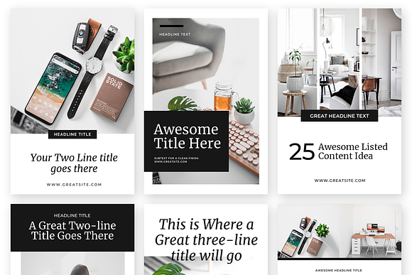 Pinterest Templates Canva - Brook in Pinterest Templates - product preview 4