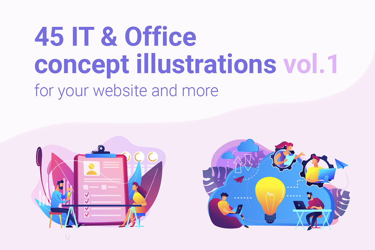 IT & Office concept illustrations in UI Kits and Libraries - product preview 8