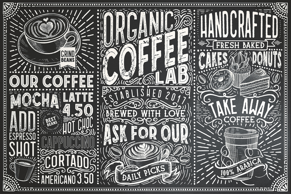 15 Fonts Coffee Lab Collection in Sans-Serif Fonts - product preview 8