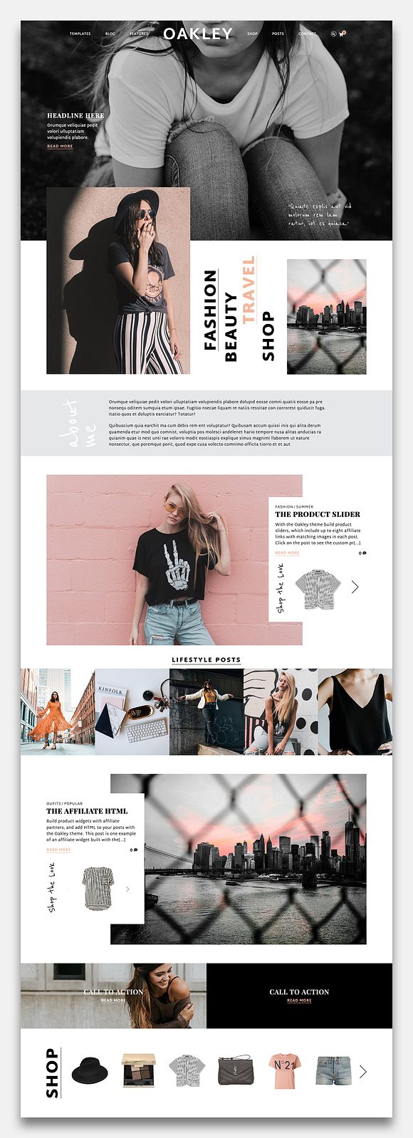 Oakley - A Blog & Shop Theme in WordPress Blog Themes - product preview 2