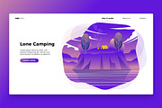 Lone Camp - Banner & Landing Page