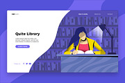 Quite Library - Banner& Landing Page