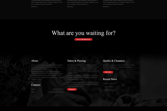 Spencer - Tattoo Artist WP Theme in WordPress Themes - product preview 4