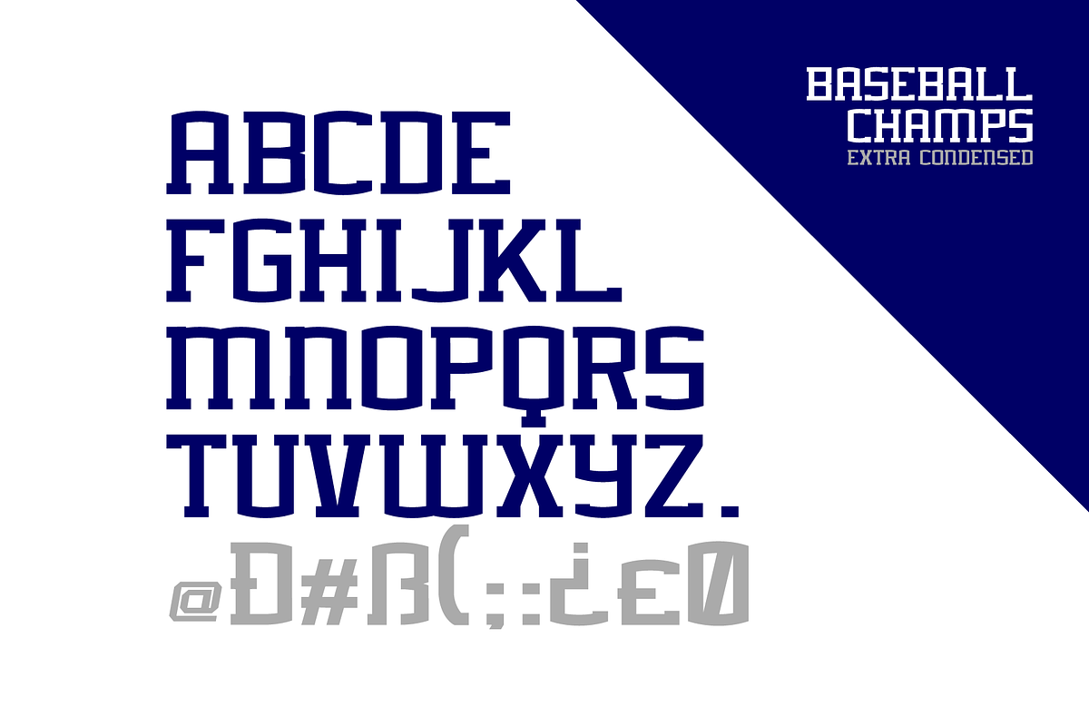 BASEBALL CHAMPS FONT FAMILY in Display Fonts - product preview 8