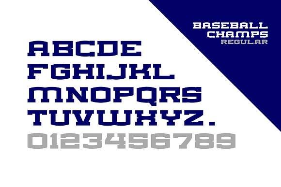 BASEBALL CHAMPS FONT FAMILY in Display Fonts - product preview 7