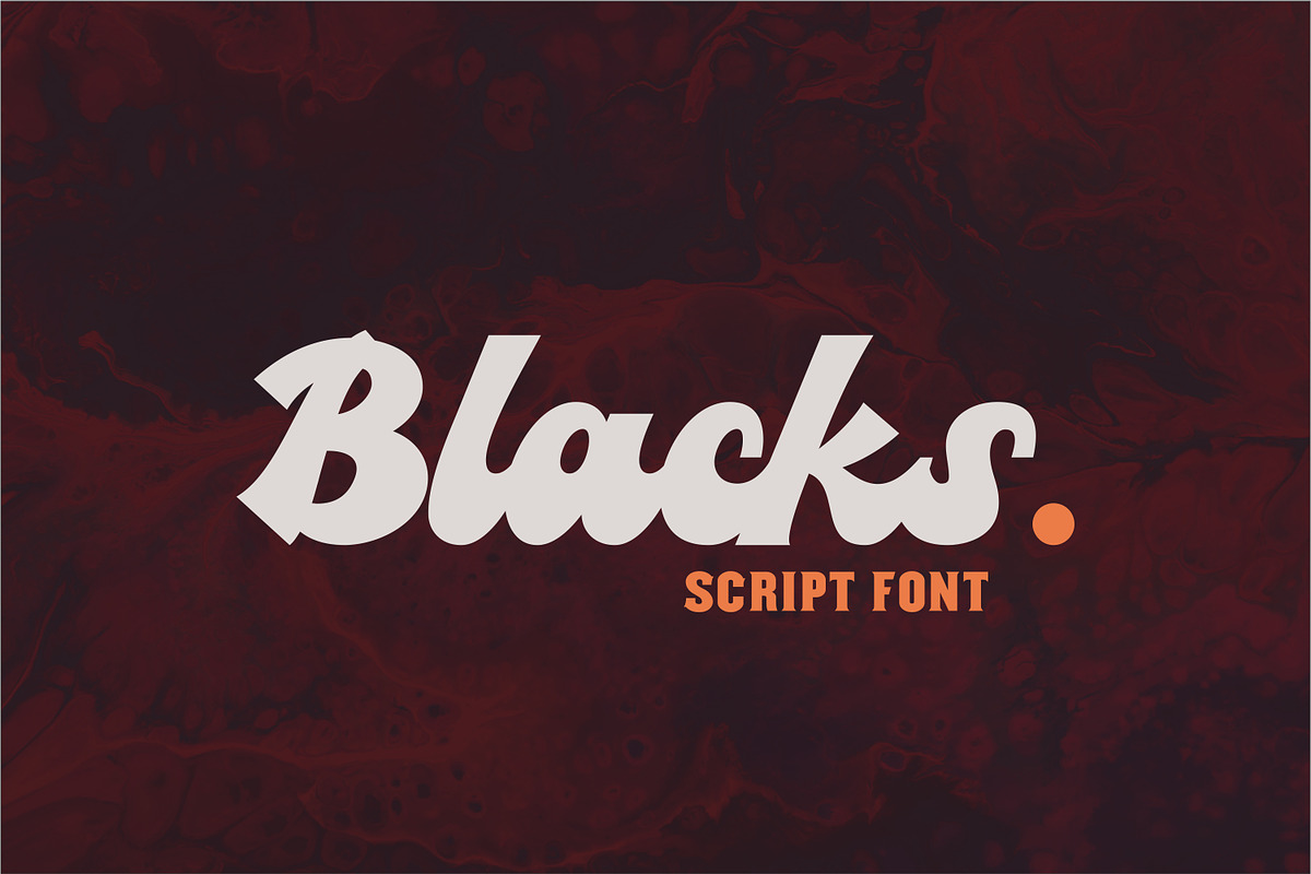 Blacks Script Font in Script Fonts - product preview 8