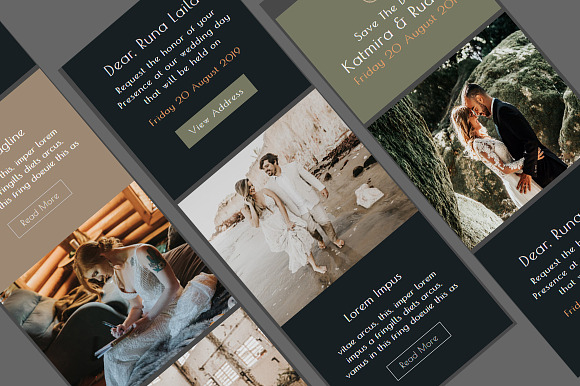 Wedding Invitation Newsletter in Mailchimp Templates - product preview 1