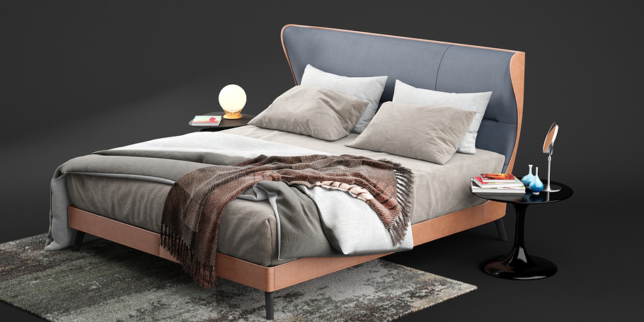 Poltrona Frau Mamy Blue Bed - Leathe in Furniture - product preview 3