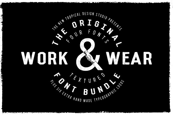 Work&Wear- Retro Font & Logo Bundle